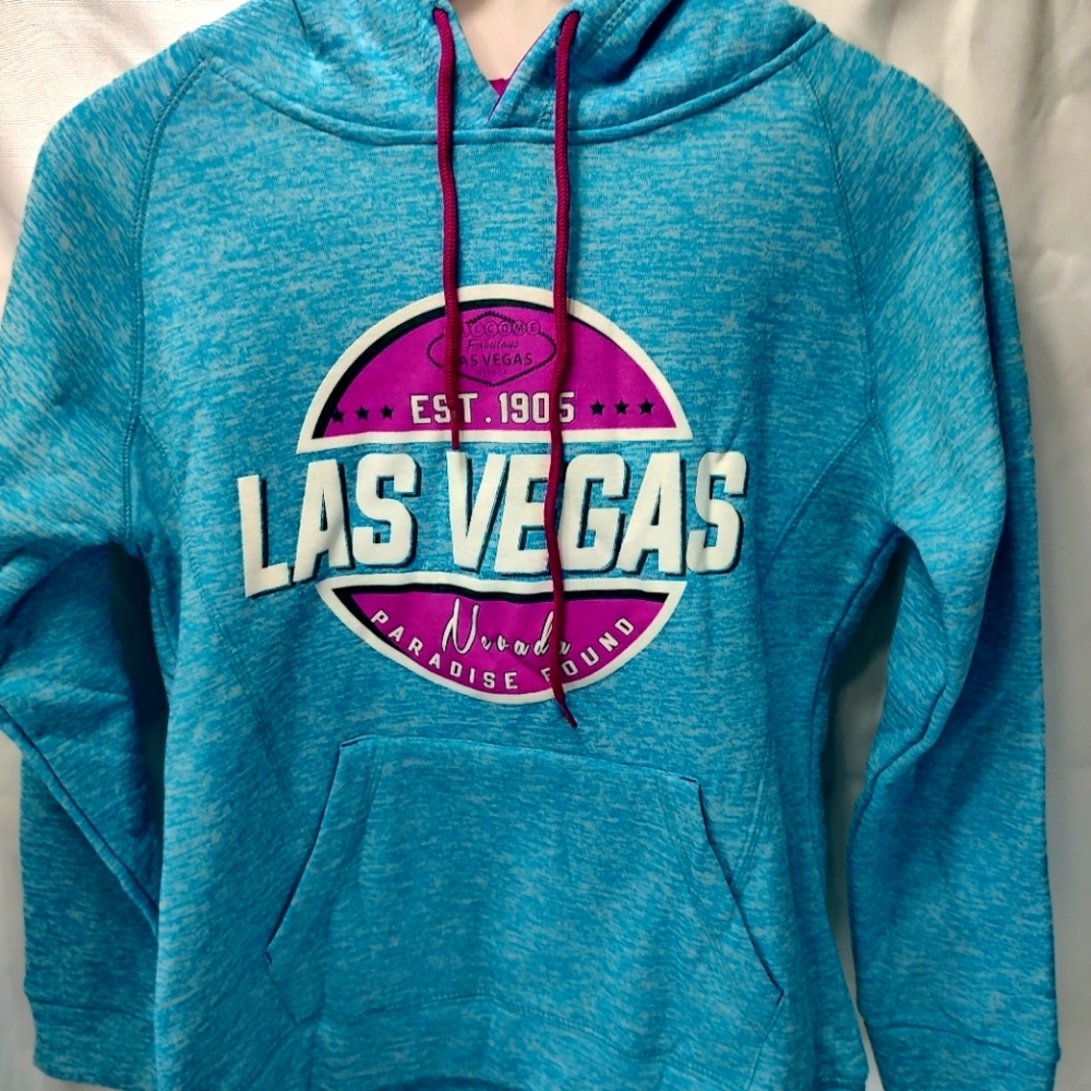 Coconut Creek Teal And Purple Las Vegas Hoodie Size Small